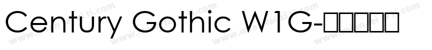 Century Gothic W1G字体转换
